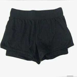 Fabletics Women's 2 In 1 Black Skorts